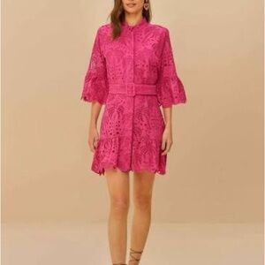 NWT FARM Rio Palm Tree Mini Dress